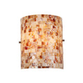 The Curated Nomad Del Paso Sea Shell Mosaic And Glass 1 Light Wall Sconce