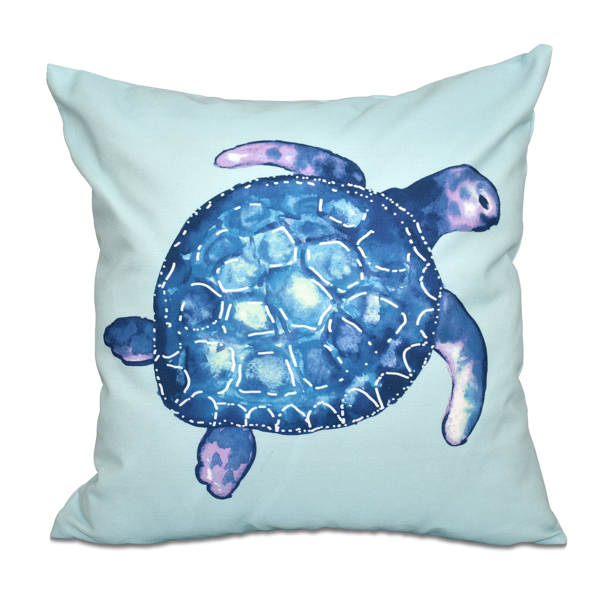 Sea Turtle Animal Print 18 Inch Throw Pillow