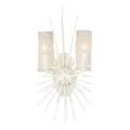 Sea Urchin 21 High 2 Light Sconce White Coral 21 Inch Tall