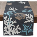 Saro Lifestyle Sea Life Print Table Runner