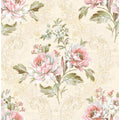 Seabrook Designs Anka Floral Ogee Unpasted Wallpaper