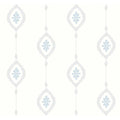 Seabrook Designs Sand Dollar Stripe Unpasted Wallpaper
