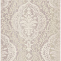 Seabrook Designs Bedfordshire Leaf Ogee Unpasted Wallpaper