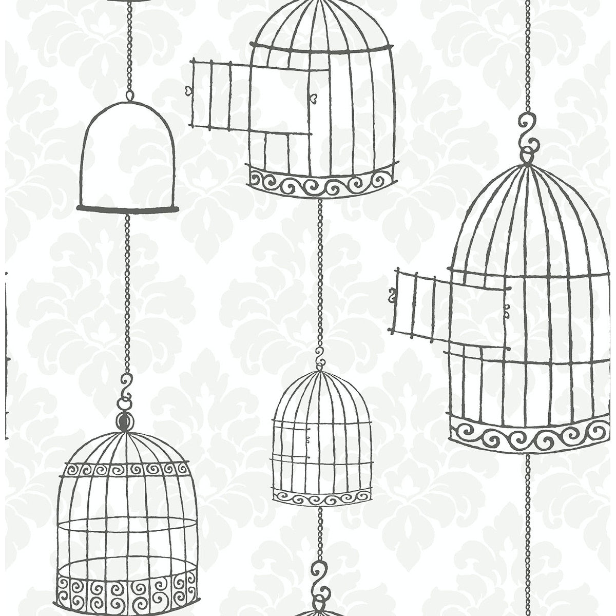 Seabrook Designs Birds Set Free Unpasted Wallpaper