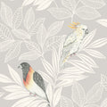 Seabrook Designs Paradise Island Birds Unpasted Wallpaper