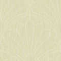 Seabrook Designs Scallop Medallion Unpasted Wallpaper