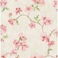 Seabrook Designs Bromsgrove Floral Branch Unpasted Wallpaper