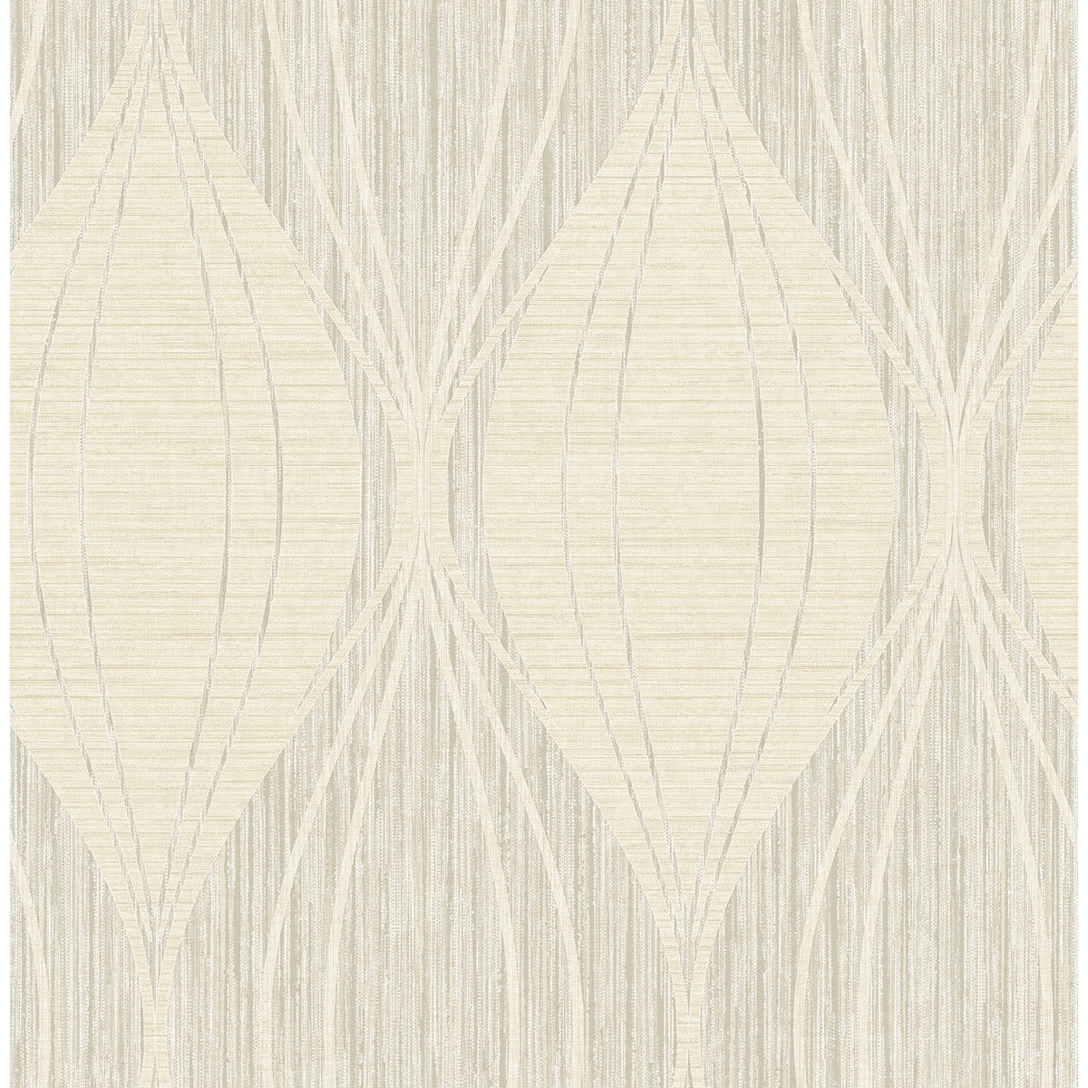 Seabrook Designs Canary Ogee Unpasted Wallpaper
