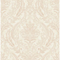 Seabrook Designs Canary Paisley Damask Unpasted Wallpaper