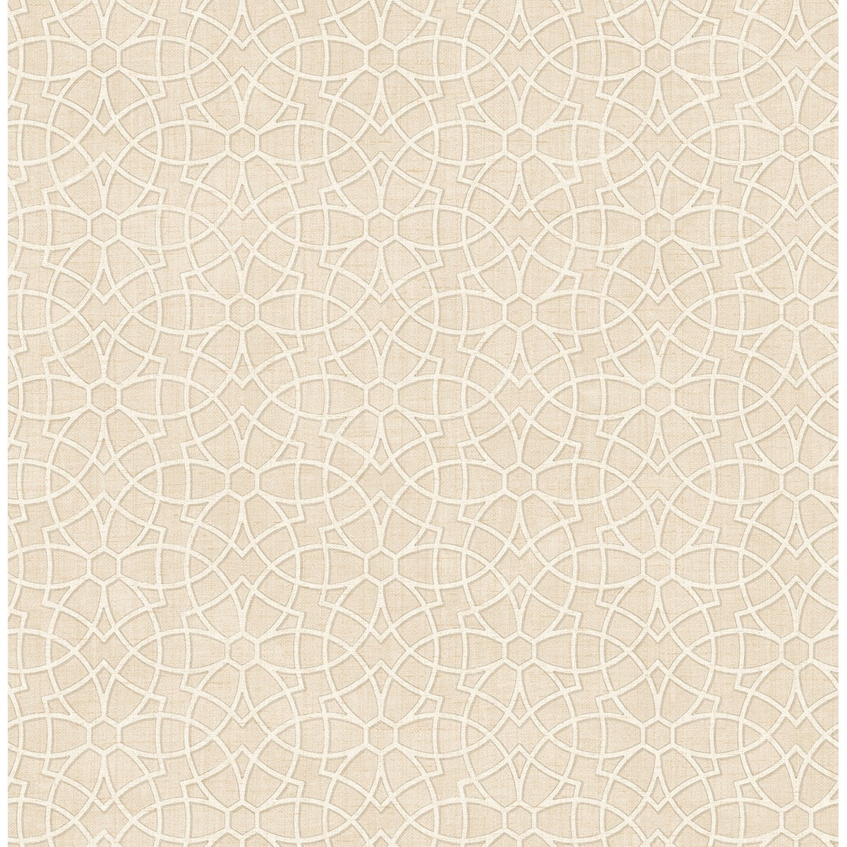 Seabrook Designs Esther Medallion Trellis Unpasted Wallpaper