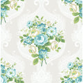 Seabrook Designs Floral Damask Unpasted Wallpaper