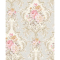 Seabrook Designs Florine Floral Cameo Unpasted Wallpaper