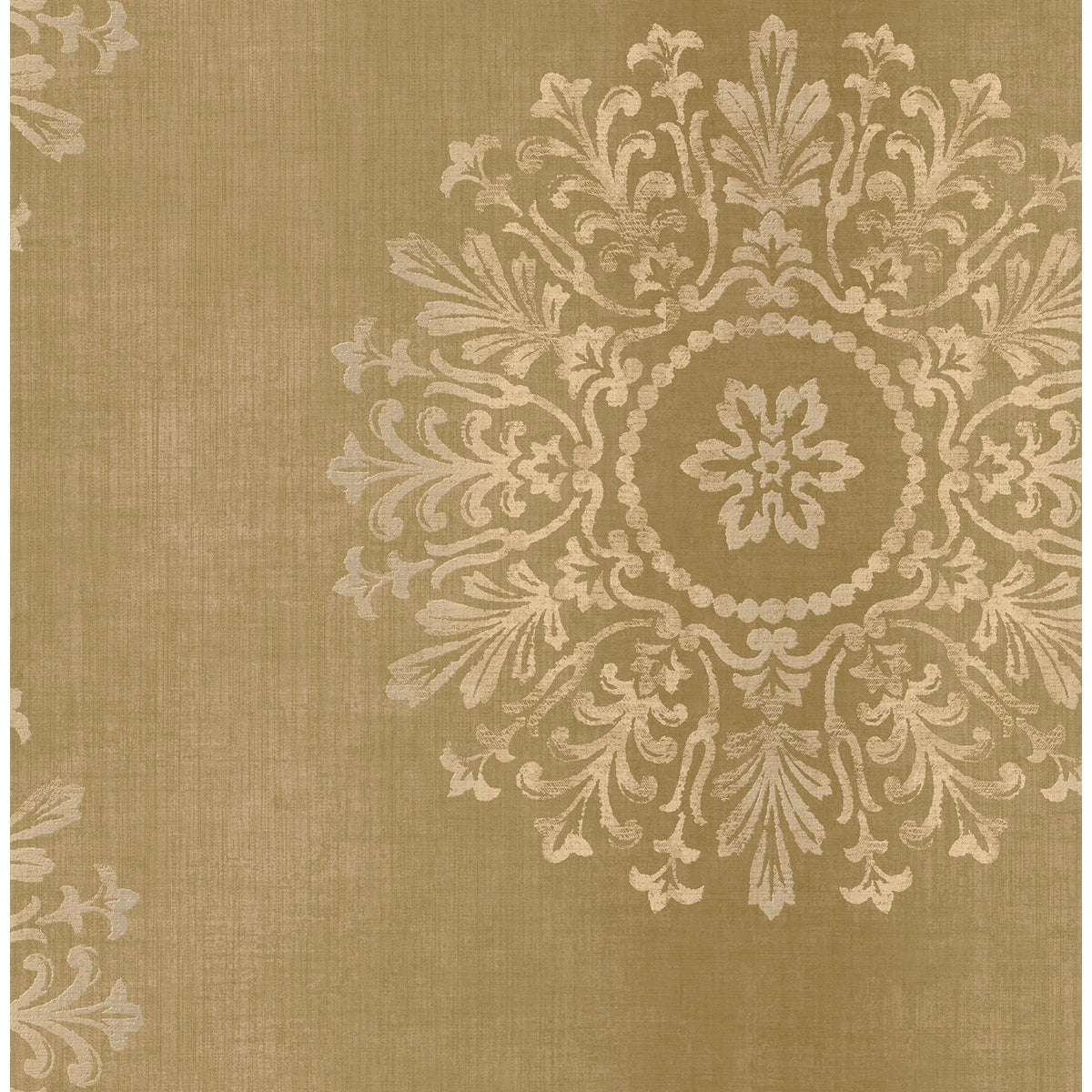 Seabrook Designs Huguette Medallion Unpasted Wallpaper