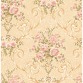Seabrook Designs Jacquette Floral Vase Unpasted Wallpaper