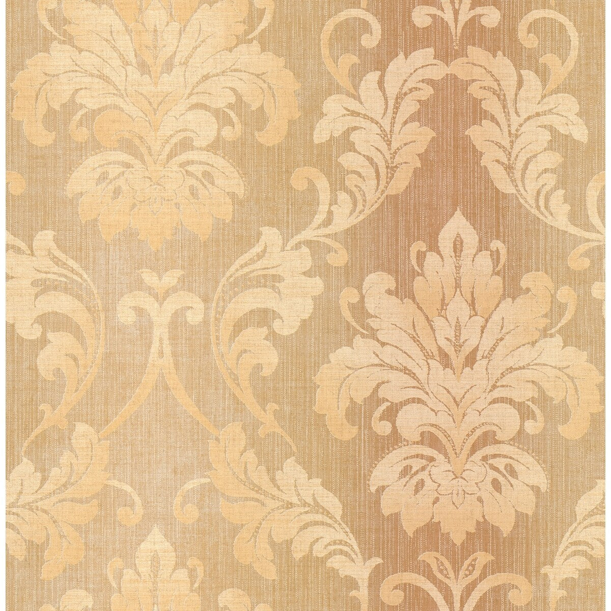 Seabrook Designs Josseline Damask Unpasted Wallpaper