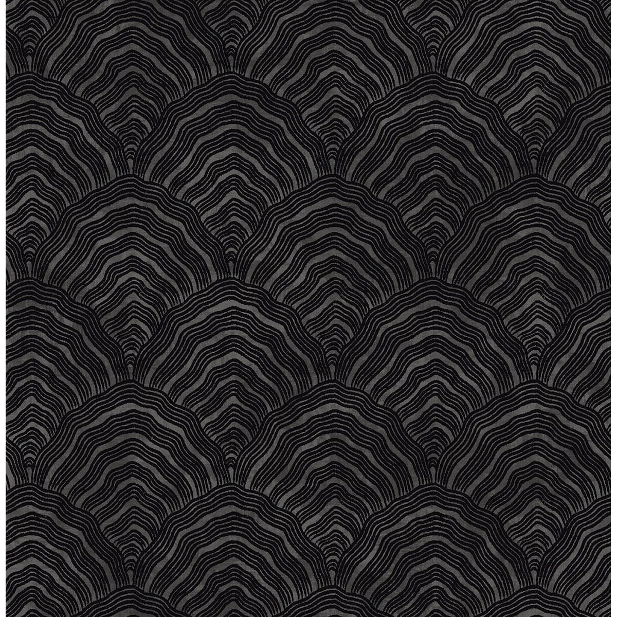 Seabrook Designs Koi Confucius Scallop Unpasted Wallpaper