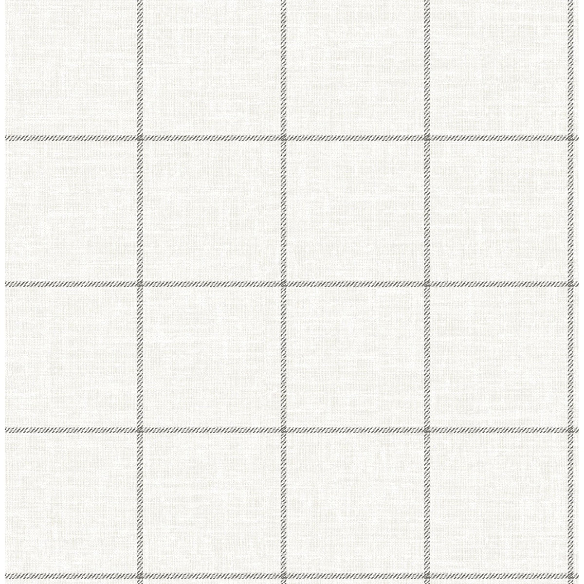 Seabrook Designs Linen Check Unpasted Wallpaper