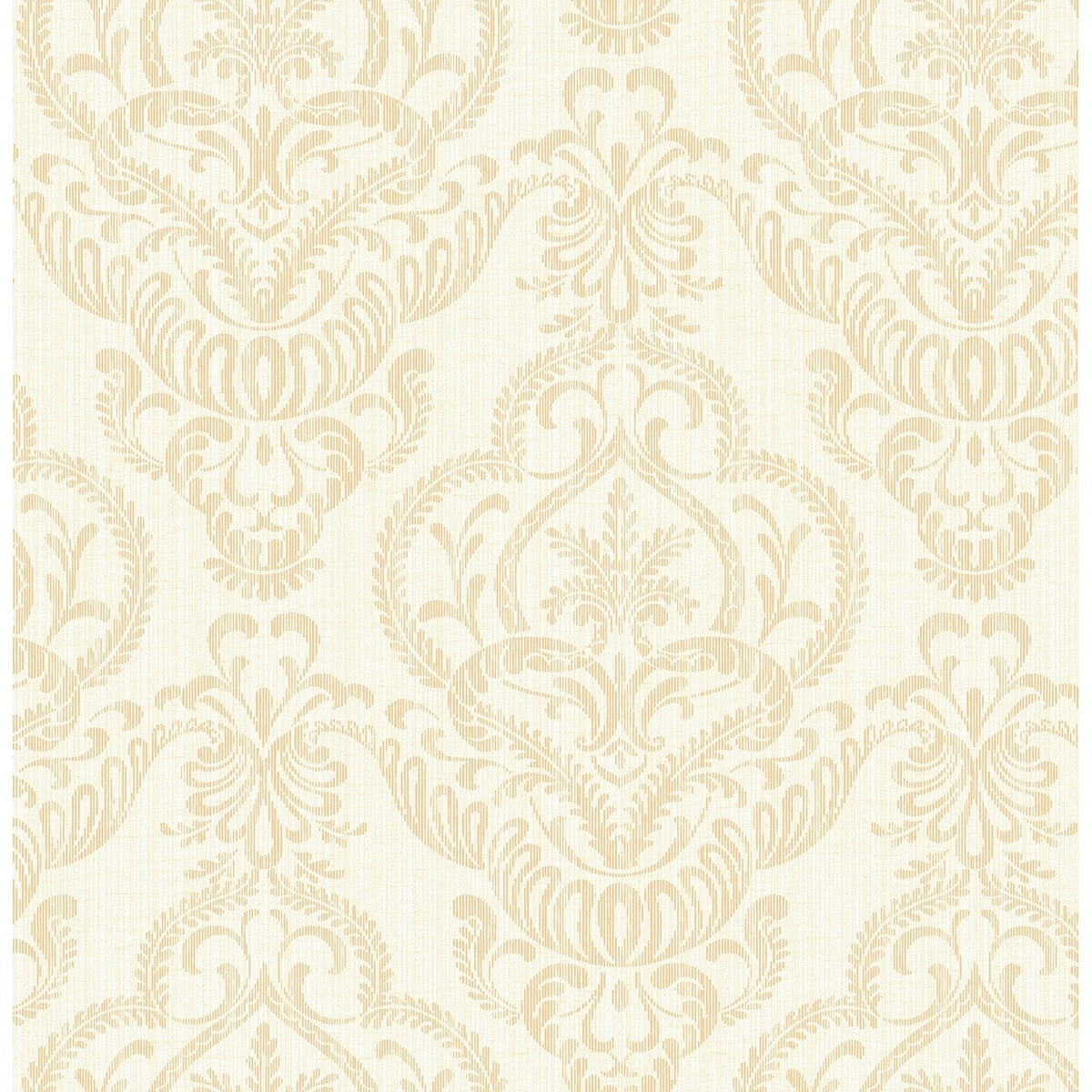 Seabrook Designs Marcellette Damask Unpasted Wallpaper