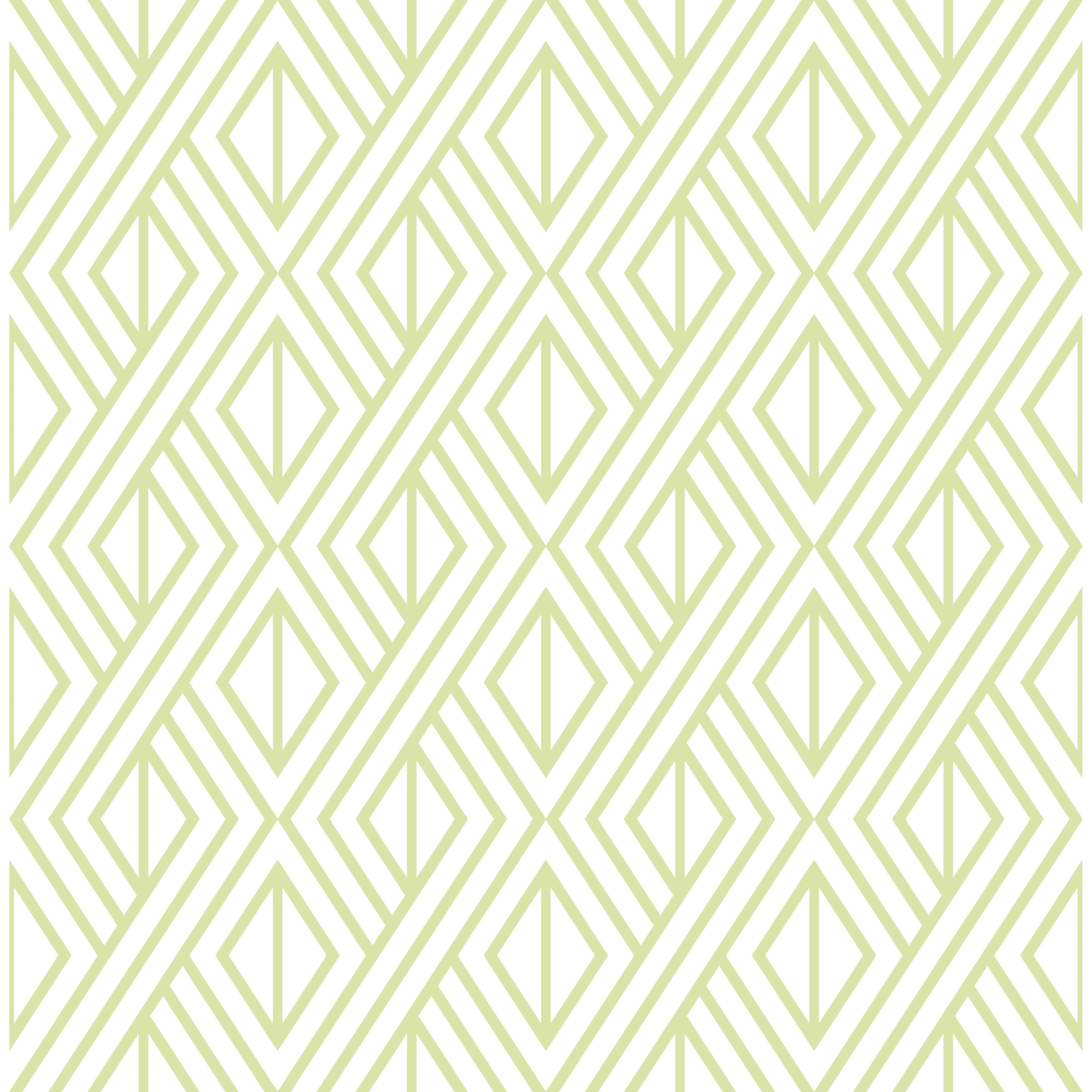 Seabrook Designs Marquis Diamond Geometric Unpasted Wallpaper