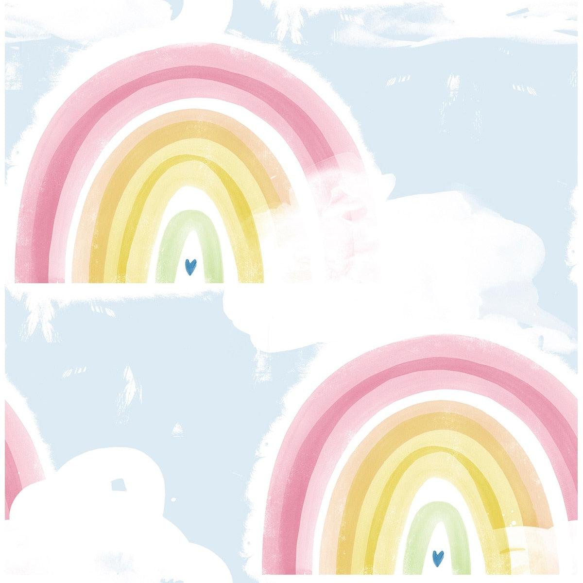 Seabrook Designs Daydreamers Rainbows Unpasted Wallpaper