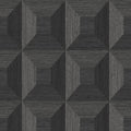 Seabrook Designs Squared Away Geometric Embossed Vinyl Unpasted Wallpaper