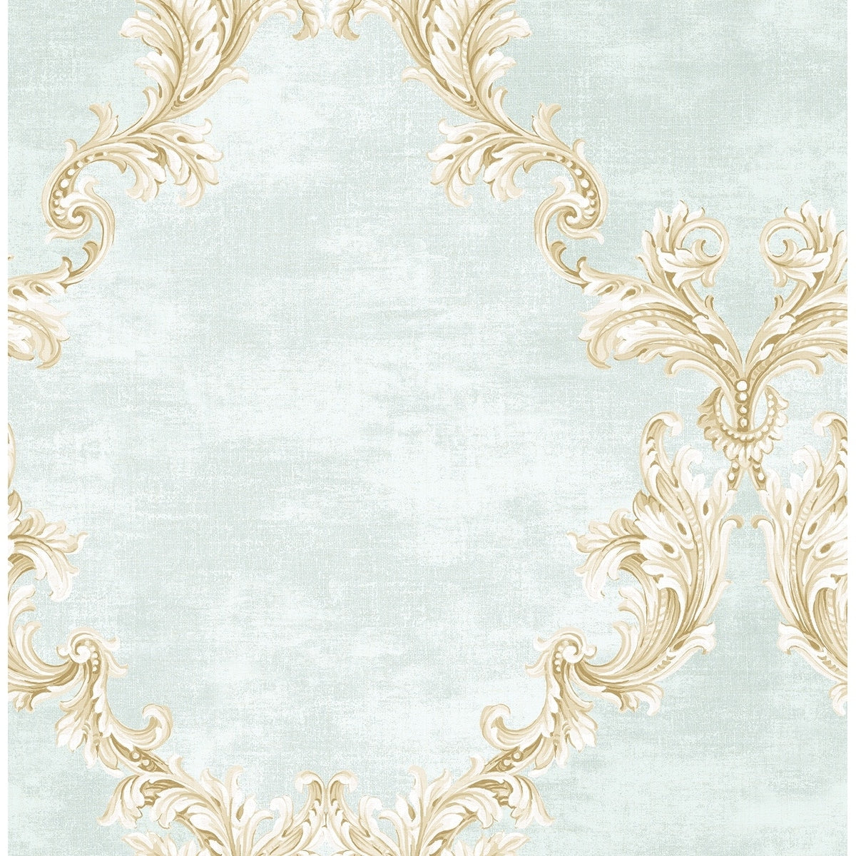 Seabrook Designs Thea Acanthus Trellis Unpasted Wallpaper