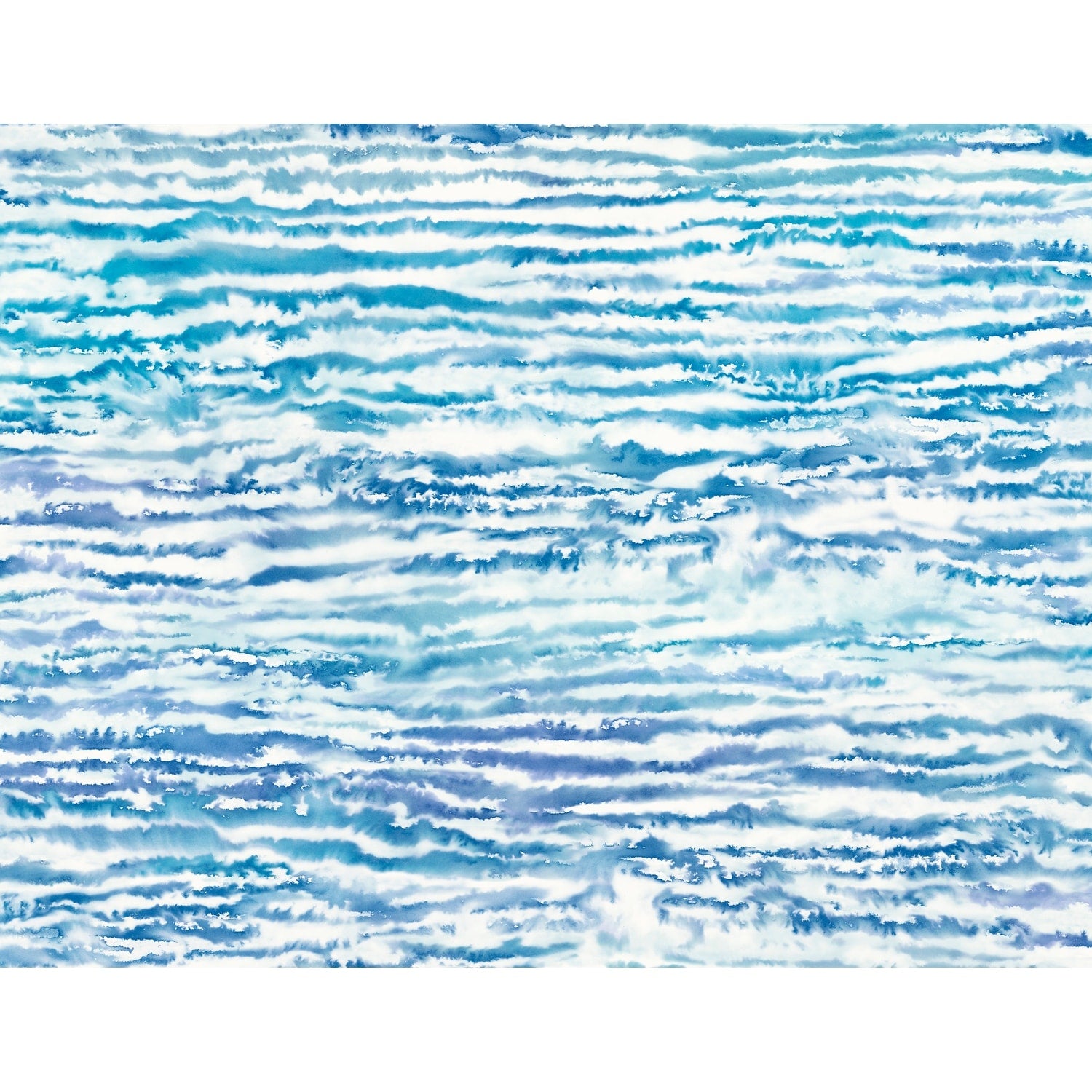 Seabrook Designs Watercolor Waves Unpasted Wallpaper