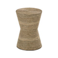 Seagrass Handmade Woven Accent Table With Hourglass Shape Brown Roche River Decor 14 W X 14 L X 20 H