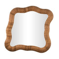 Seagrass Handmade Woven Beveled Wall Mirror Beige Roche River Decor