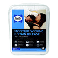 Sealy 100 Cotton Moisture Wicking And Stain Release Mattress Pad White