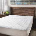 Downlite 300 Thread Count Premium Cotton Waterproof Mattress Pad White