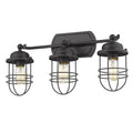 Seaport 3 Light Bath Vanity In Black