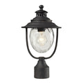 Searsport 15 High 1 Light Outdoor Post Light Weathered Charcoal 15 Inch H