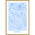 Seashells By Treechild Framed Mounted Canvas Wall Art Print