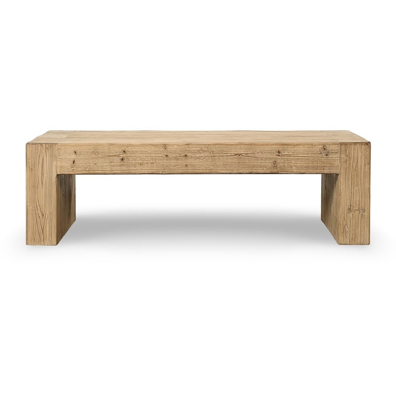 Seaside Slab Coffee Table 60X30 Weathered Natural