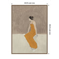 Seated In A Quiet Moment By Lily K Framed Canvas Wall Art Print