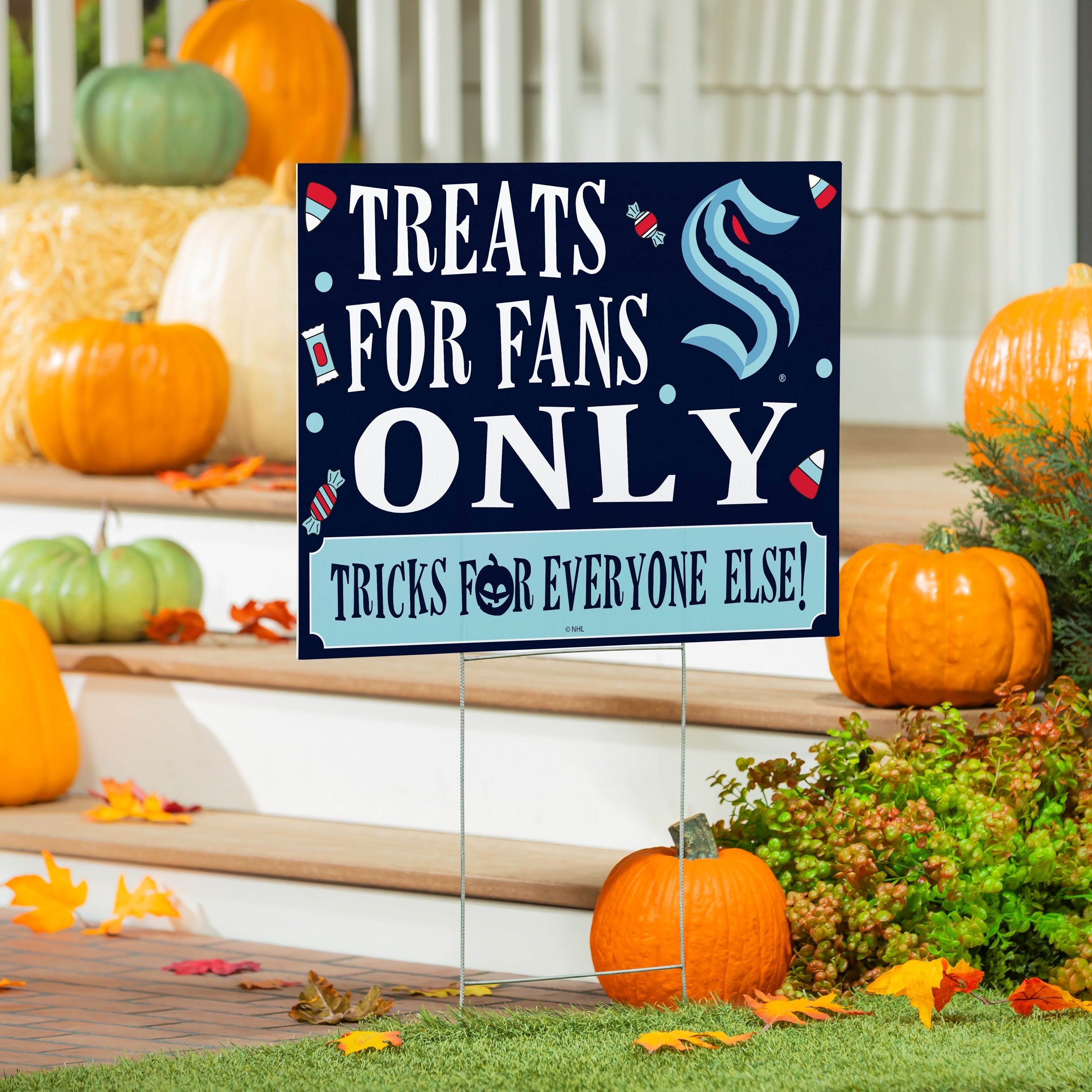 Seattle Kraken Yard Sign Halloween Treats For Fans