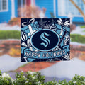 Seattle Kraken Yard Sign Happy Holidays 24 X 18