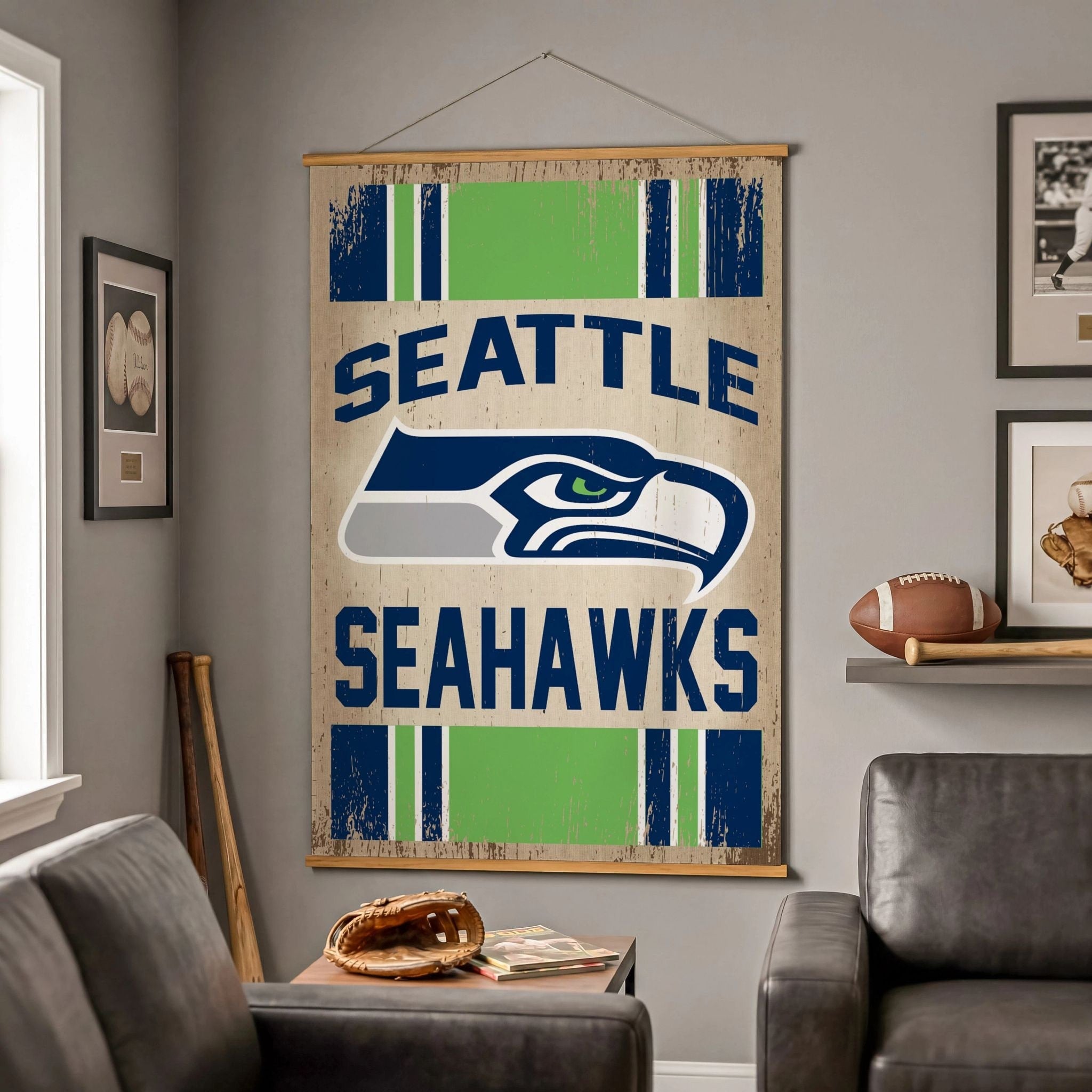 Seattle Seahawks Canvas Wall Tapestry