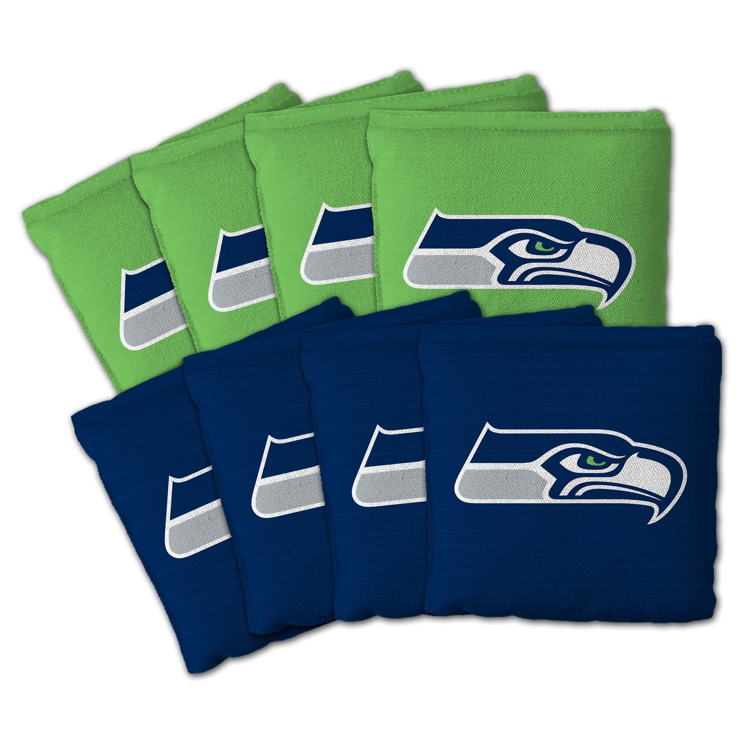 Seattle Seahawks Nfl Dual Sided Pro Stop Slide Cornhole Bags