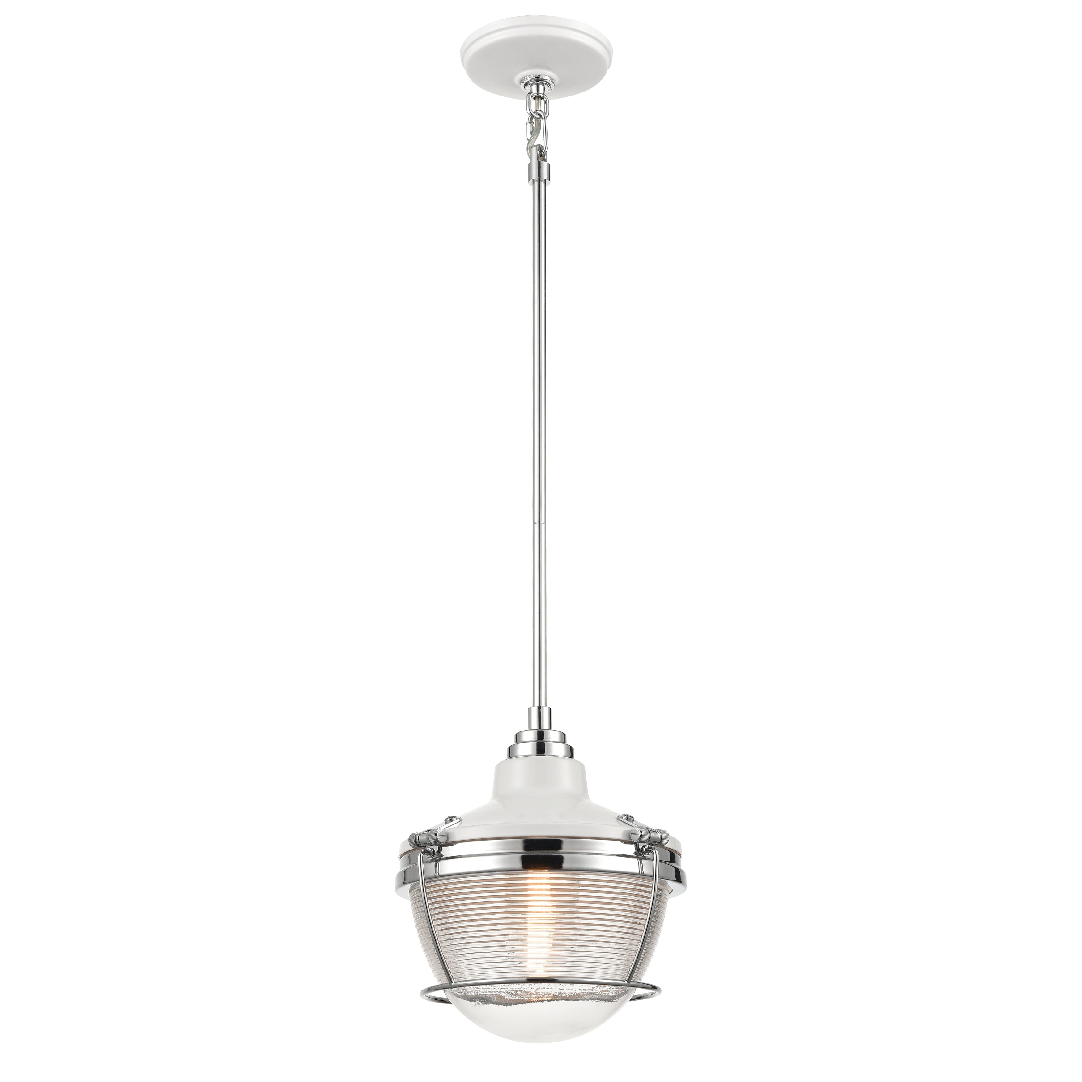 Seaway Passage 10 Inch Wide 1 Light Mini Pendant In Polished Nickel 10In W X 10In D X 10In H