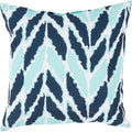 Seaweed Chevron Outdoor Safe Decorative Throw Pillow