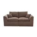 Sectional Sofa Brown Loveseat With Armrests Sofa Couch Sleeper Sofa Convertible Couch 2 Seat Sofa Couch