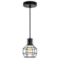 Carbon Loft Jessop 1 Light Mini Pendant With Black Finish