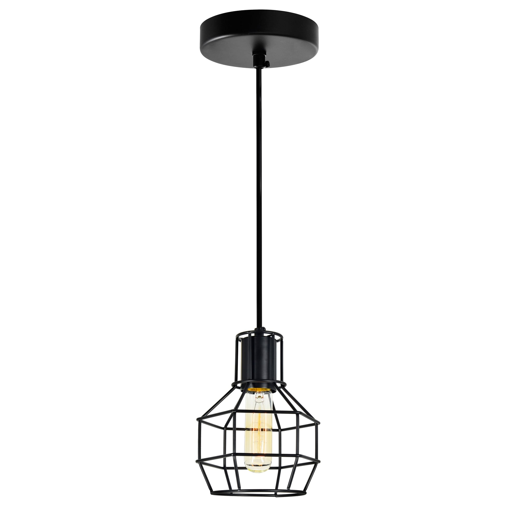 Carbon Loft Jessop 1 Light Mini Pendant With Black Finish