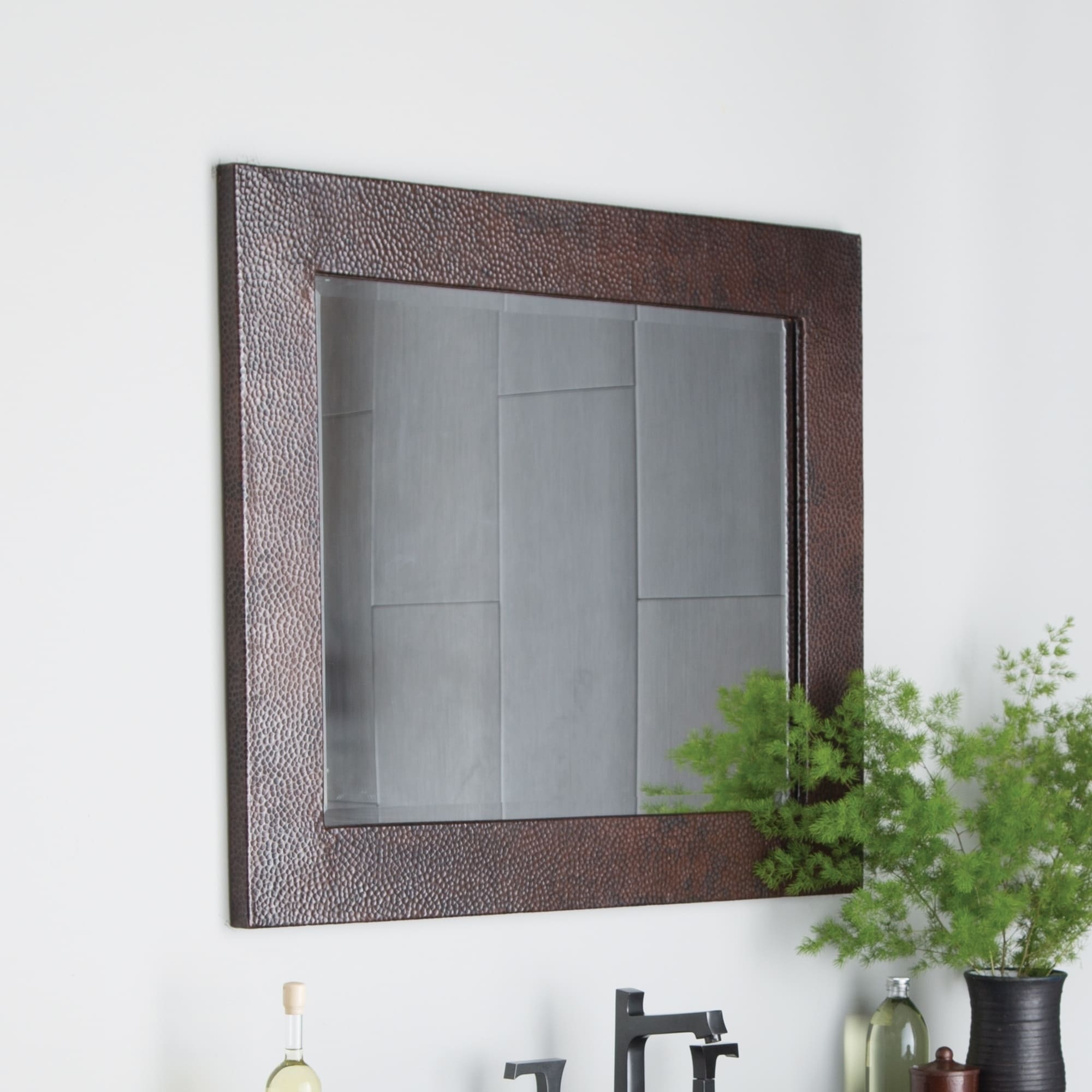 Sedona Antique Copper Large Rectangle Mirror Antique Copper