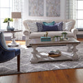Sedona Heavy Distressed White Table 3 Piece Set