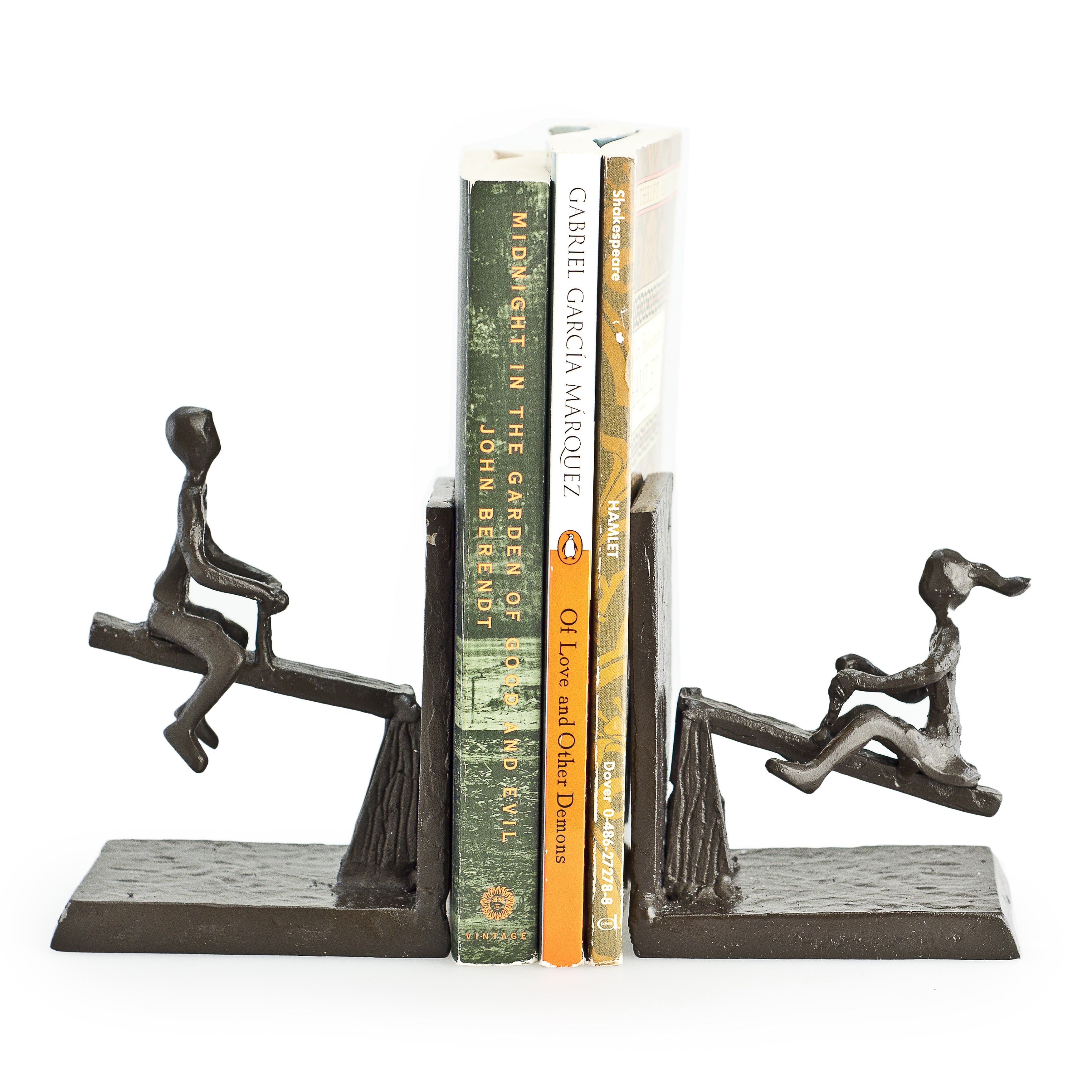 See Saw Metal Bookend Set