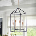Seilin Matte Black Gold Bronze 4 Light Chandelier