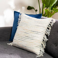 Selah Striped Fringe Throw Pillow